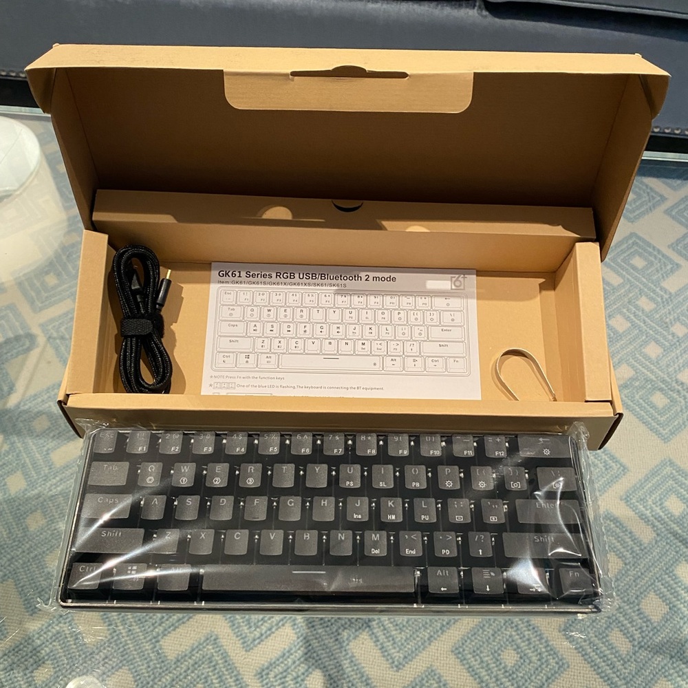 HK GAMING GK61 Mechanical Gaming Keyboard - 61 Keys Multi Color RGB Illuminated